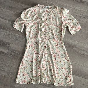 Zara Floral dress with ruffles(Large)